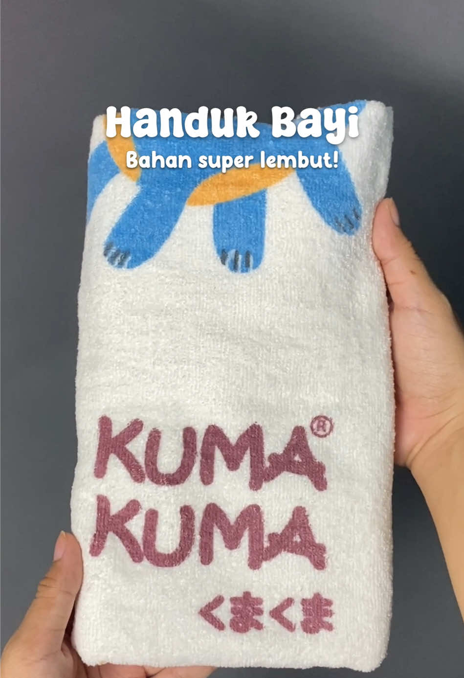 Handuk bayi super lembut! handuk kuma-kuma pure cotton yang bisa dipakai dari newborn nih😍 #handukbayi #handukkumakuma #kumakuma #handukbayilembut #perlengkapanbayi 