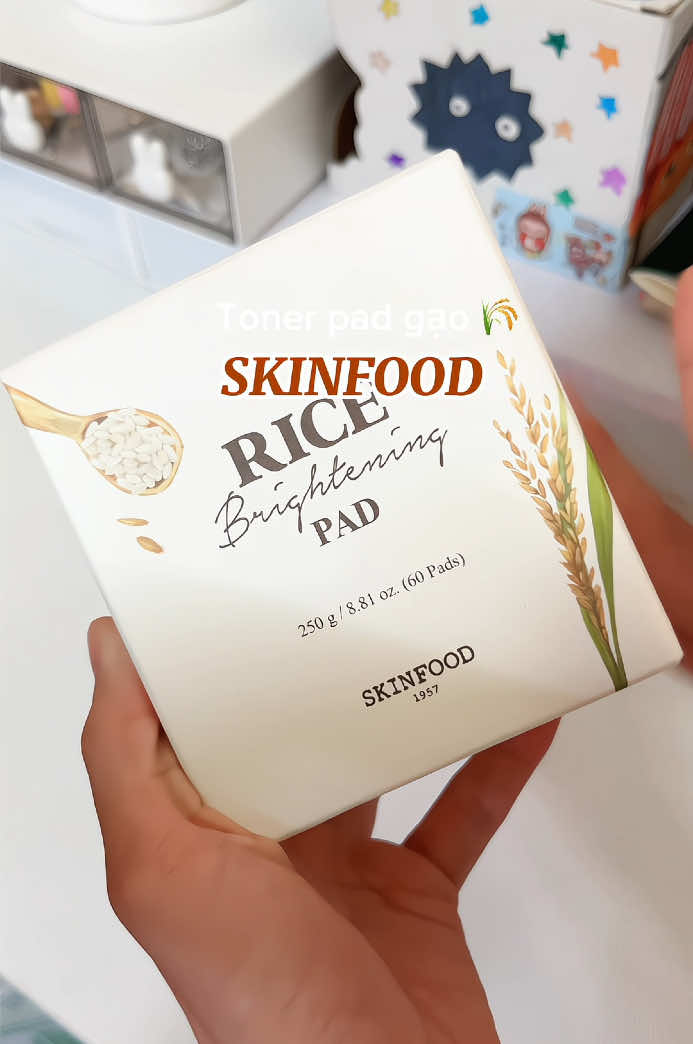 Toner pad gạo skinfood 🌾 #unbox #xuhuong #viral #fyp #review #tonerpad #skinfood 