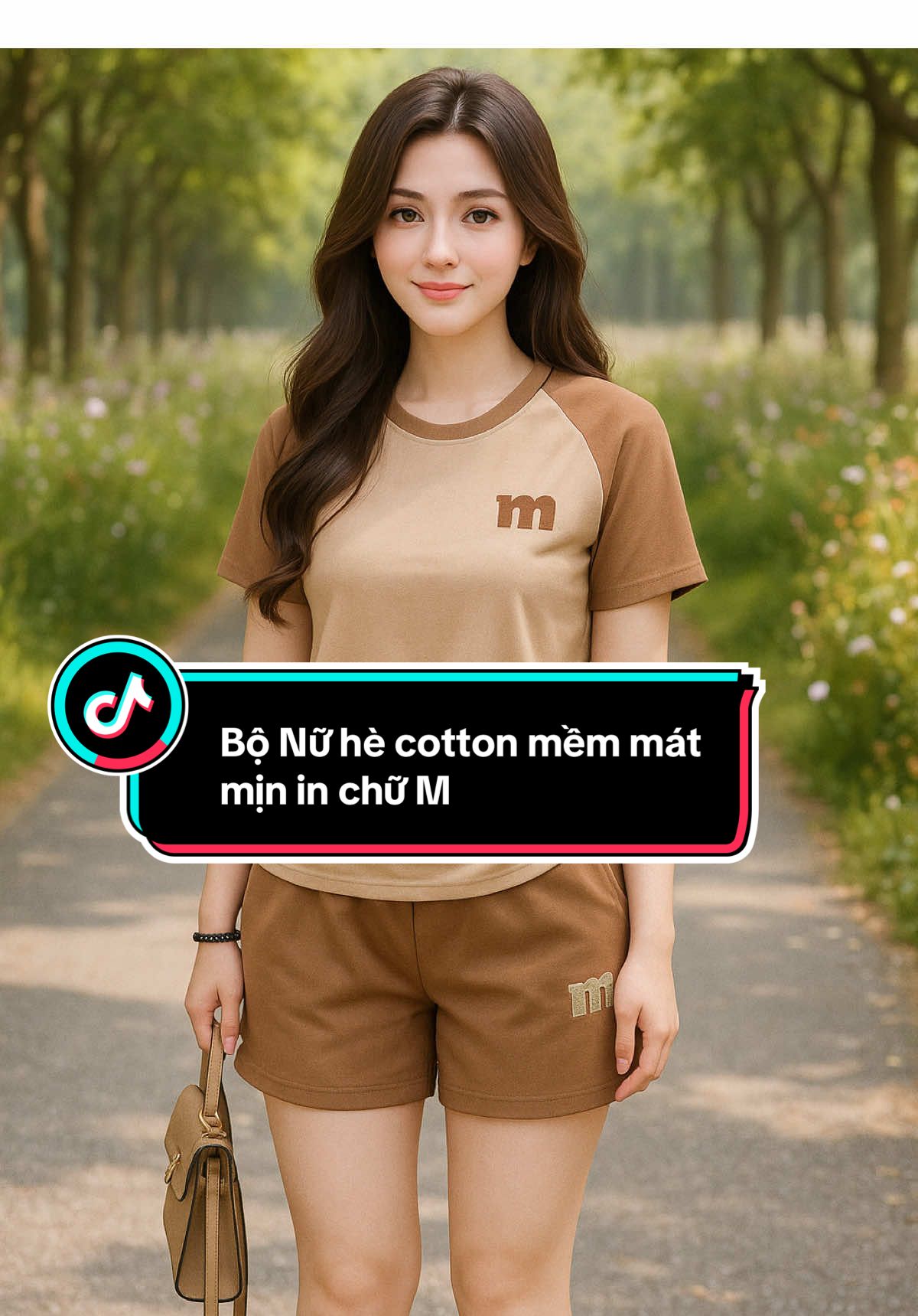 Bộ Nữ hè cotton mềm mát mịn in Chữ M #DungMiu❤️ #dobo #doboxinh #quanao #xuhuong 