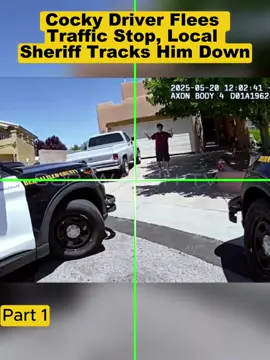 Cocky Driver Flees Traffic Stop, Local Sheriff Tracks Him Down #cops #copsoftiktok 