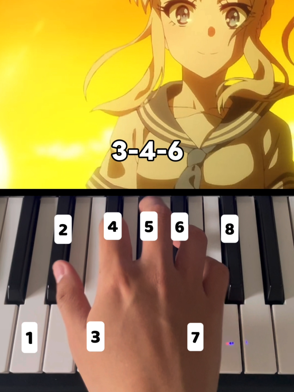 Bunny Girl Senpai Ending - Fukashigi no Carte Piano Tutorial #bunnygirlsenpai #fukashiginocarte #pianotutorial #pianocover #piano 