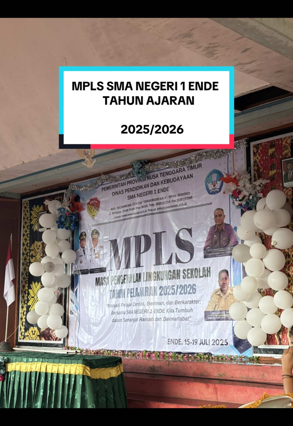 Ceremonial Pembukan MPLS SMA Negeri 1 Ende Tahun Ajaran 2025/2026 #pembukaanmpls20252026 #provinsintt☑️ #kantordinaspendidikandankebudayaan 