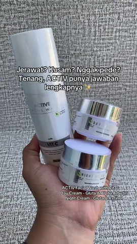 Skincare-an bukan buat cantik doang, tapi biar tetep waras & happy 💆‍♀️💫 #ACTIVsetiaphari #skincare #ACTIV #daycream #nightcrea #facialwash #fyppppppppppppppppppppppp 