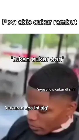 tukang cukur : Tunggu late game boss#meme #fyp #rusdi 