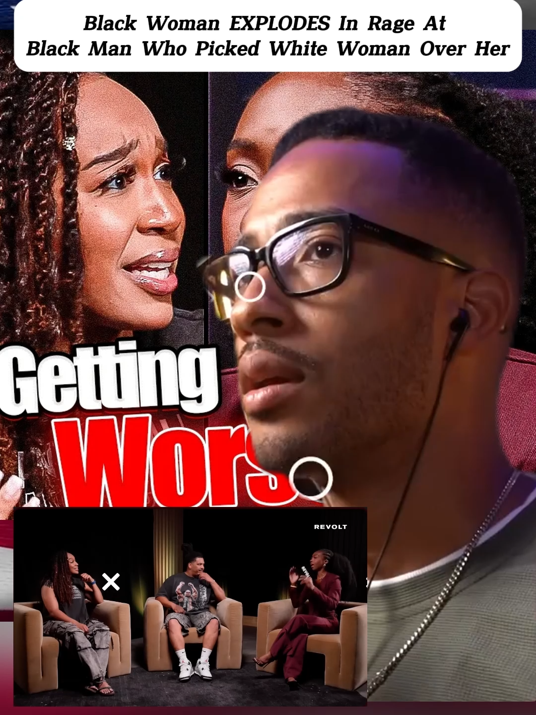 Part 2: Black Woman EXPLODES In Rage At Black Man Who Picked White Woman Over Her #mediocre #mediocretutorialandreviews #reviewer