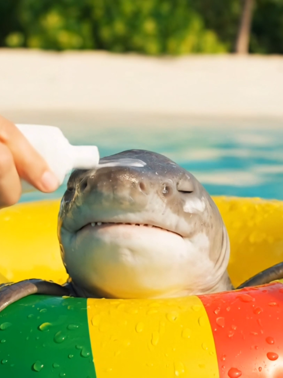 #asmr Don't Forget the Sunscreen #babyshark #beachday