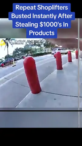 Repeat Shoplifters Busted Instantly After Stealing $1000's In Products #policeofficer #copsoftiktok #police #cops 