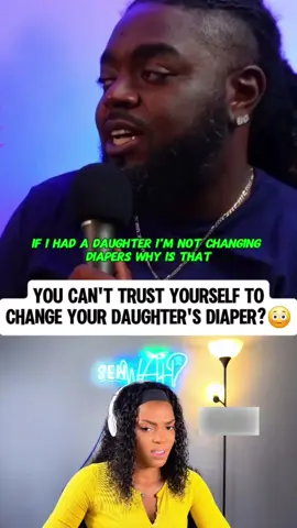 You can't trust yourself to change your daughter's diaper?😳 #reaction #reactionvideo #sehwahreactions #father #weird