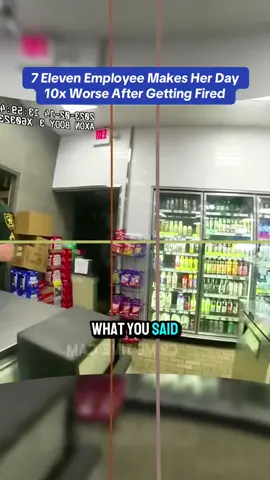 7 Eleven Employee Makes Her Day 10x Worse After Getting Fired #cops #copsoftiktok 
