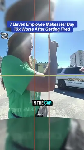 7 Eleven Employee Makes Her Day 10x Worse After Getting Fired #cops #copsoftiktok 