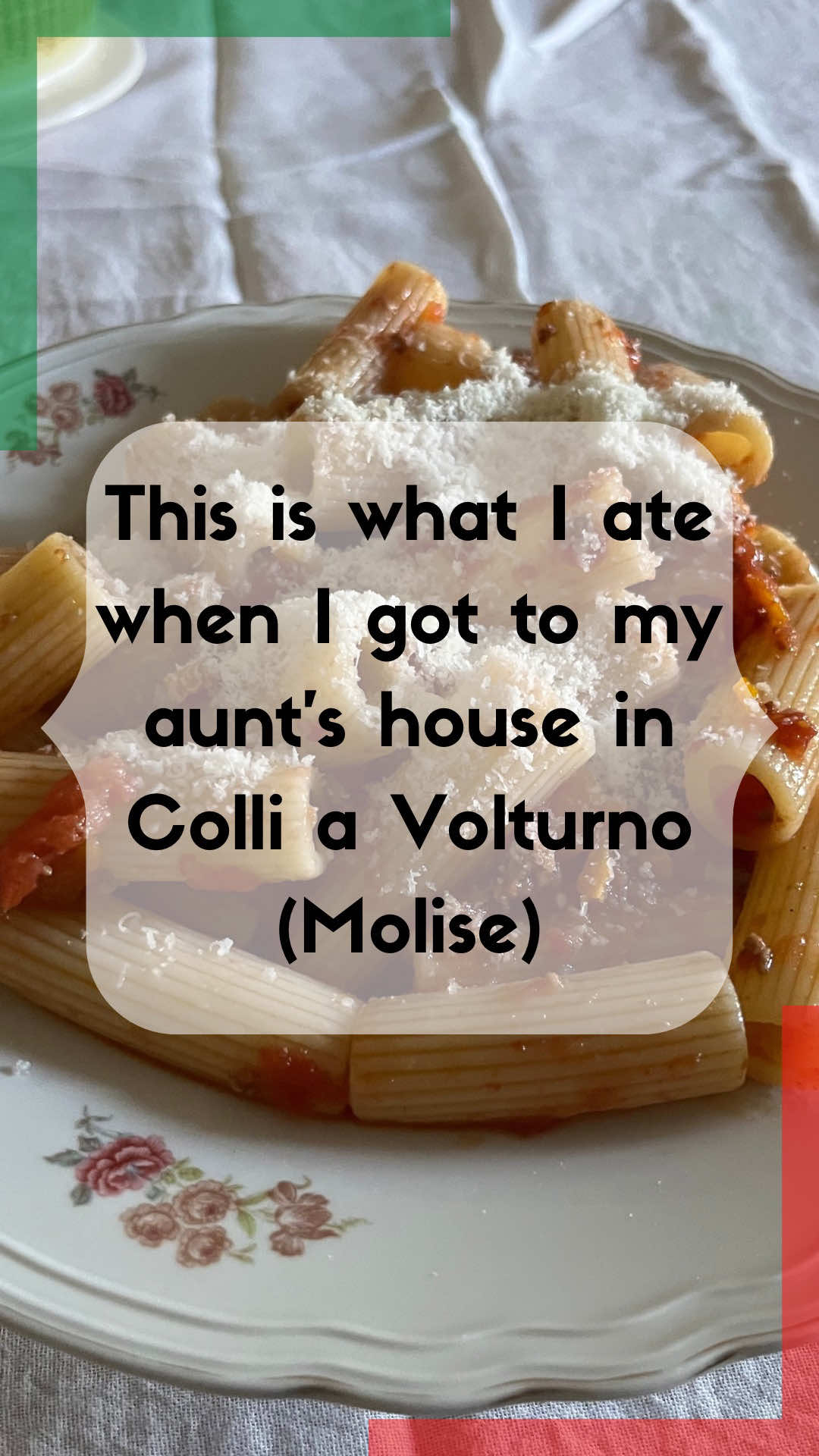 Can you relate to this? 🇮🇹  Today, I arrived to my aunts house in Colli a Volturno (province of Isernia) in Molise 🇮🇹 and of course my aunt has food waiting for me 😋 