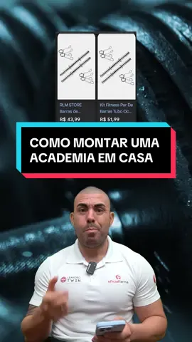 💪🏼 Como montar uma academia em casa #leandrotwin #musculacao #academia #treino #Fitness  