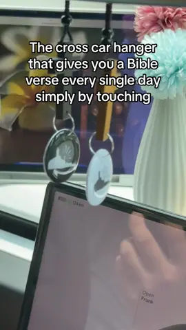 Bible Verse Car Rearview Hanging ornament that gives you a daily bible verse simply by touching your phone to it. #yapphope#MomsofTikTok #jesus #christian#bibleverse #christiantiktok#dealsforyoudaysproduct 