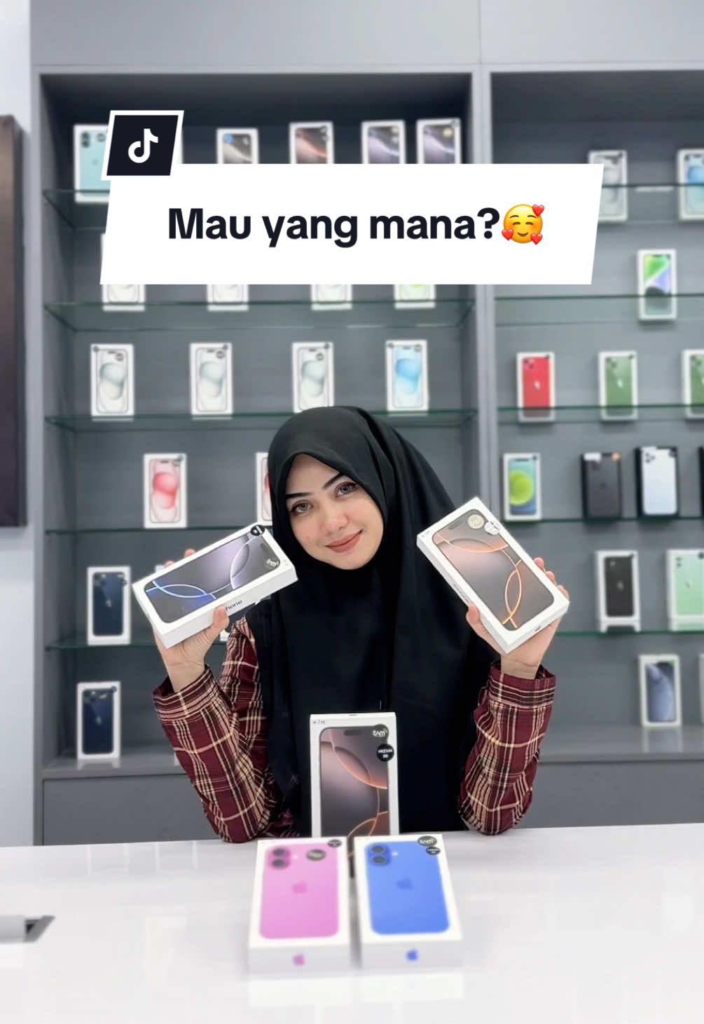 Mau yang mana?🥰 @Toke Mizan @Mizan Lhokseumawe @Mizan Ponsel @mizanbireuen_ @Princessnadia  #cewekcantik #masukberandafyp #iphone #iphone16 #iphone16promax 