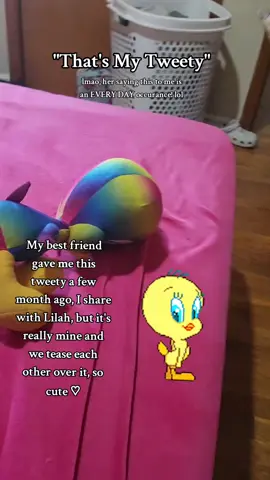 That's my tweety!!!!! Hahaha, she randomly says it all the time! When she first gets to our house, when shes leaving etc... hahahaha its so cute! #tweety #tweetybird #grandbaby #nana 