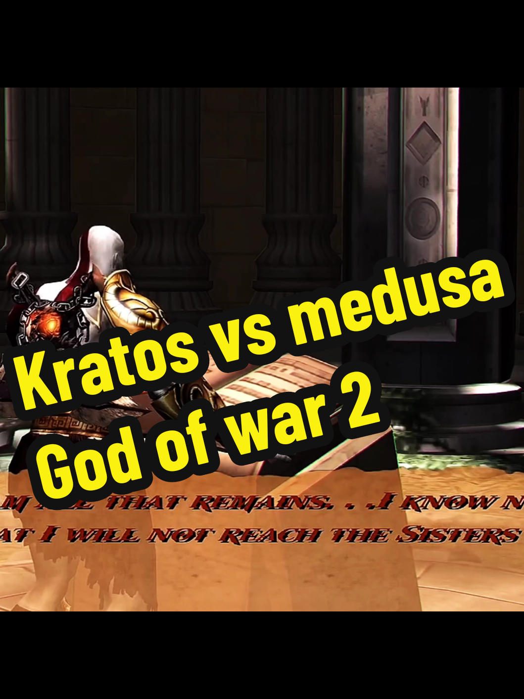 Kratos vs medusa God of war 2☠️#CapCut #fyp #fyy #kratos #godofwar2 