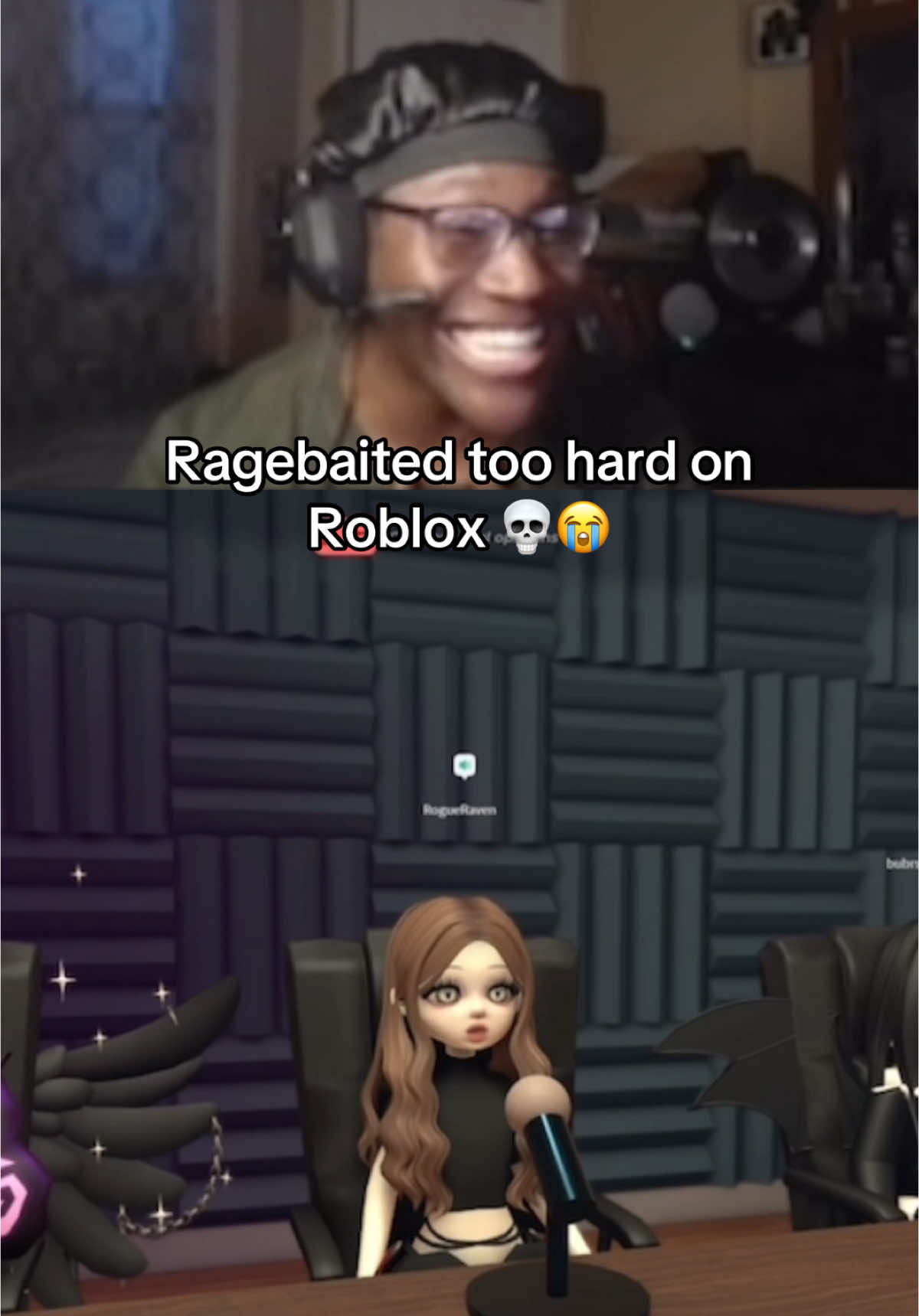 Noway she started crying 😭(Twitch : Fova ) #Ragebait #Roblox #debate #twitchclips #trolling #funny #Fova 