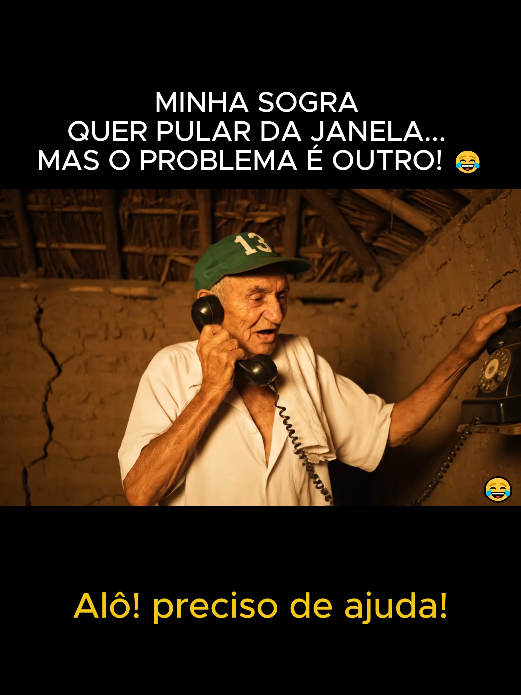 Minha Sogra Quer Pular da Janela... Mas o Problema É Outro! 😂 #PiadaDeSogra #HumorInesperado #Comedia #Engraçado #Reviravolta #HumorBrasileiro #PiadaCurta #ParaVoce #FYP #Viral #RisadaGarantida #HumorNegro #SertanejoEngraçado #LigacaoEngraçada #PlotTwist #MomentoComedia