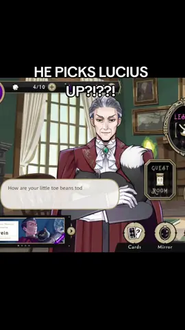THE SOFTNESS IN THE EYES WHEN TALKING TO LUCIUS OMGGG😭 trein pet my kitty next. #twistedwonderland #twst #twstプラス 