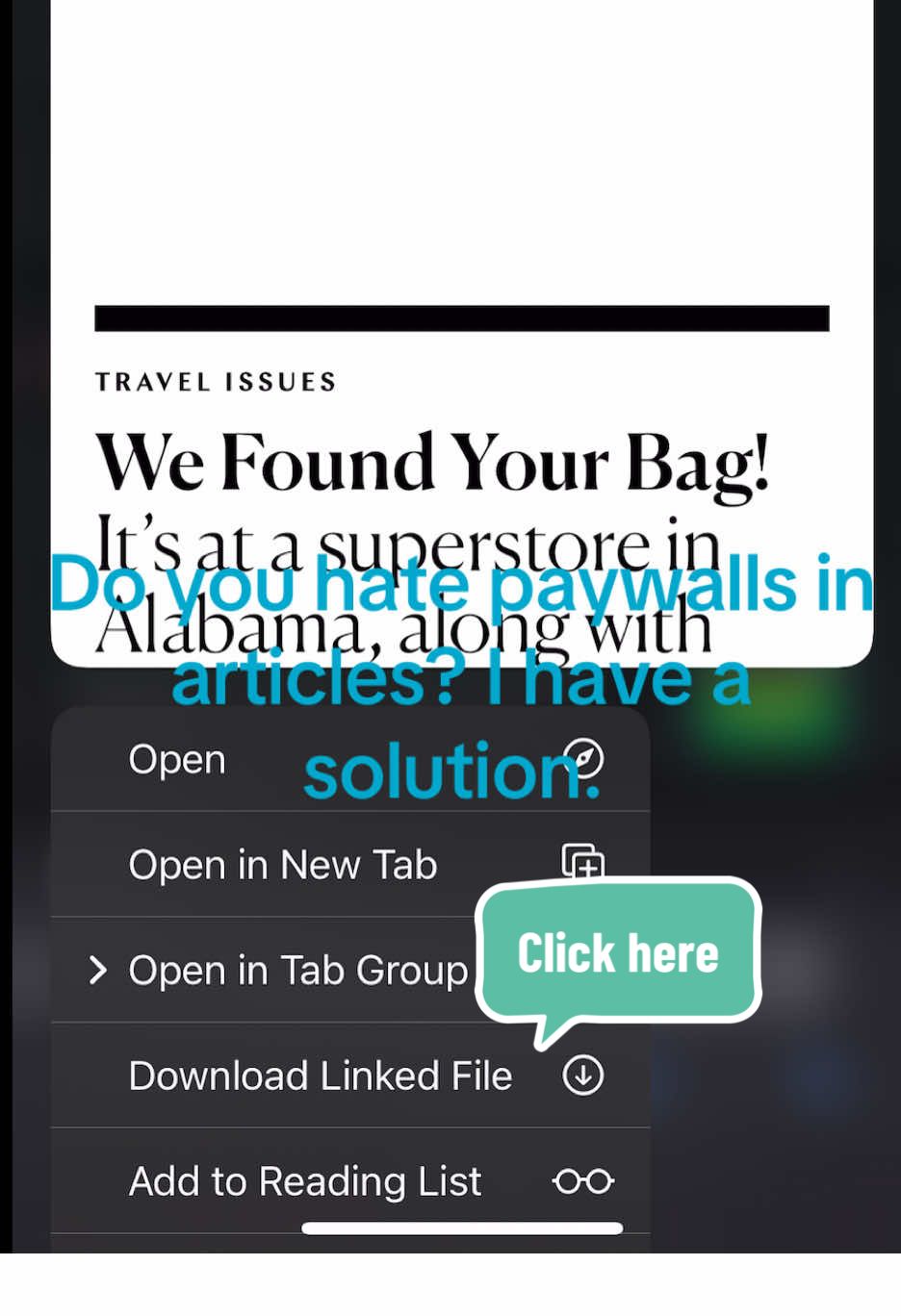 Doesn’t work for every one of them but honestly most of them and then u also have the article in ur downloads forever if u wanna re read it or whatever #easylifehack #savemoney 