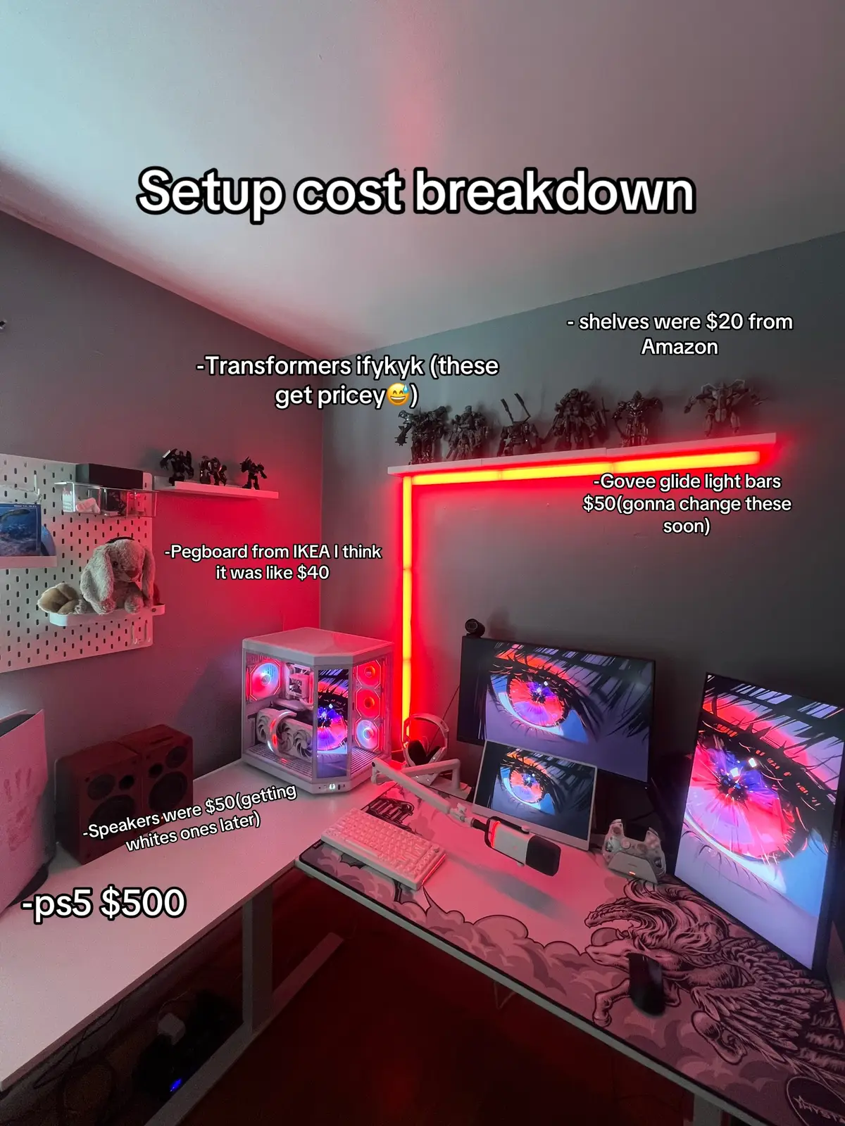I was honestly expecting it to be worse #pcbuild #gamingpc #pc #GamingSetup #pcsetup #hyte #lianli 