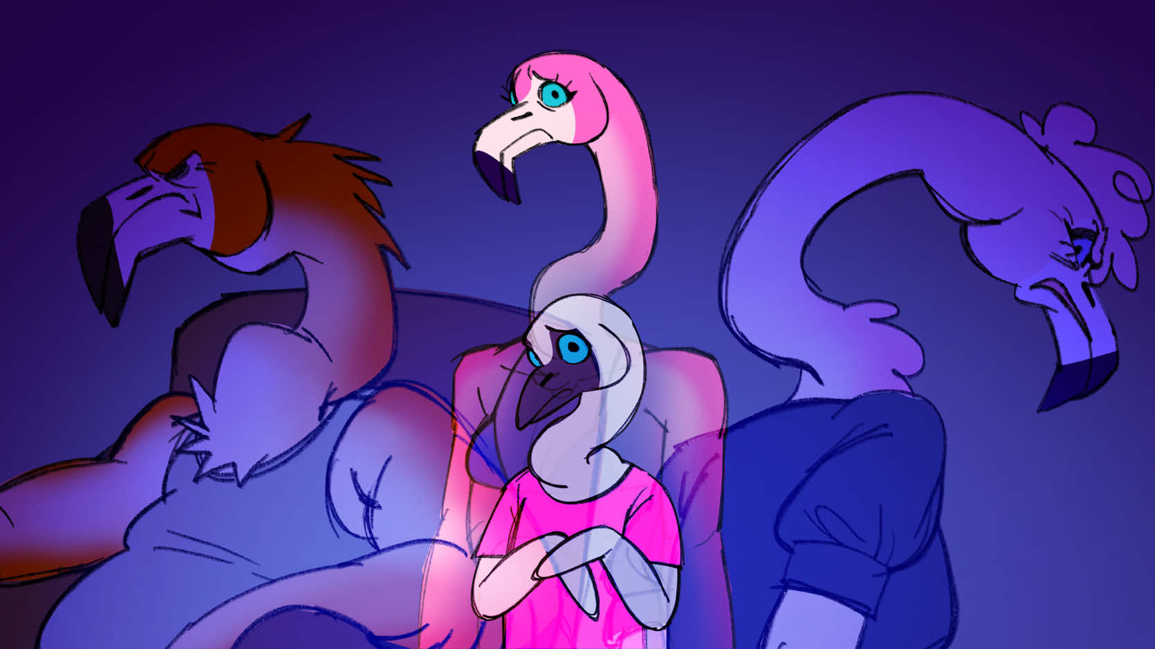 Francesca remembers her childhood #oc #originalcharacter #animationmeme #furry #tweening 