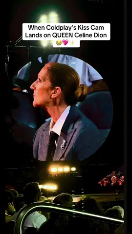 When Coldplay’s Kiss Cam Lands on QUEEN Celine Dion 😭💖✨  #IconicMoment #Coldplay #CelineDion #KissCam #ConcertVibes #LegendAlert #StadiumMagic    