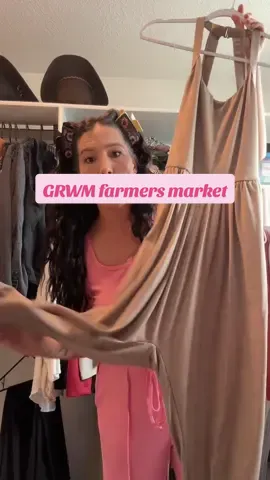 let me know. Is it a millennial thing to always wanna throw on a jean jacket? My daughter hates them but I always think they look so cute. Maybe not today though.… @Halara @Halara shop  #getreadywithme #farmersmarket #whattowear #summeroutfits