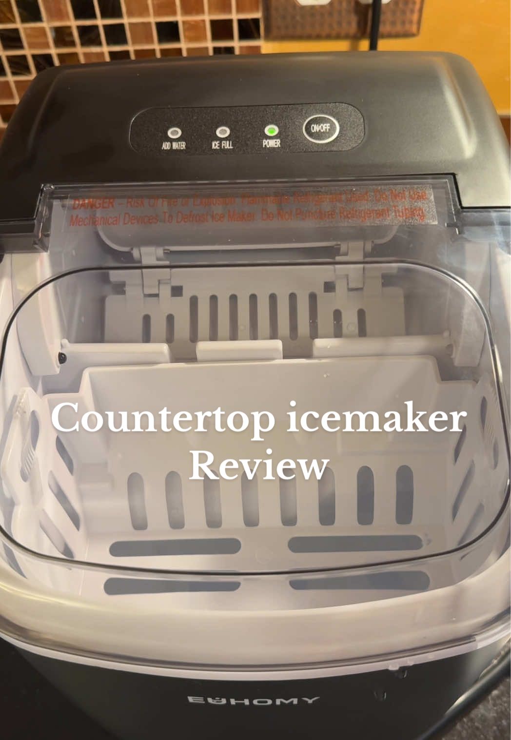 Part 1: testing out our new @Euhomy_US ice maker! #icemaker #countertopicemaker #bulletice #poolday 