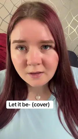Remember belting this out in primary school assembly 😂 #letitbe #thebeatles #singing #singersoftiktok #cover 