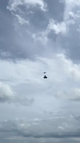 P-51 F-22 heritage flight #a#aviationm#milwaukeef#fyp