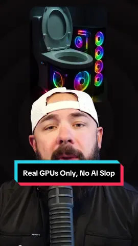 Real GPUs Only, No AI Slop #foryou #techtok #gamingpc #ai #duckduckgo 