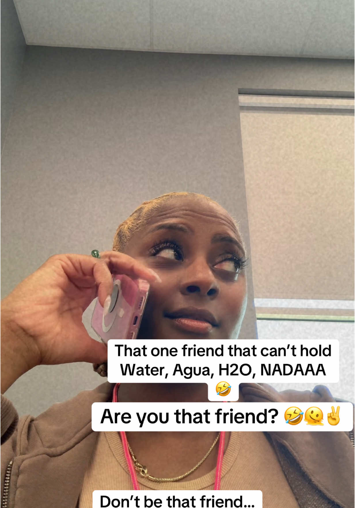 #fyp Don’t be that friend period! Who’s had a friend that can’t hold a drop of water 💦 🫠🤣 let’s chat. Tell me your what happened 🤏🏾👀 