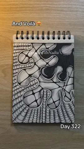 Day 322 of creative doodle tutorial 😻  . . . #doodlewithnadia #fyp #foryou #doodle #drawing #tutorial #322 #entangle #writewithnadia #blobs #abstract #art #abstract #circle #easyideas #creativeart #blob #wobbles #ovals #W Doodle with Nadia | zentangle doodle I creative art | doodle tutorial