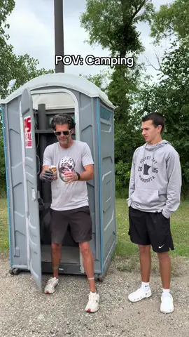 Outhouses aren’t all bad #fyp #dadsoftiktok #camping @Zed @daleyquinn23 