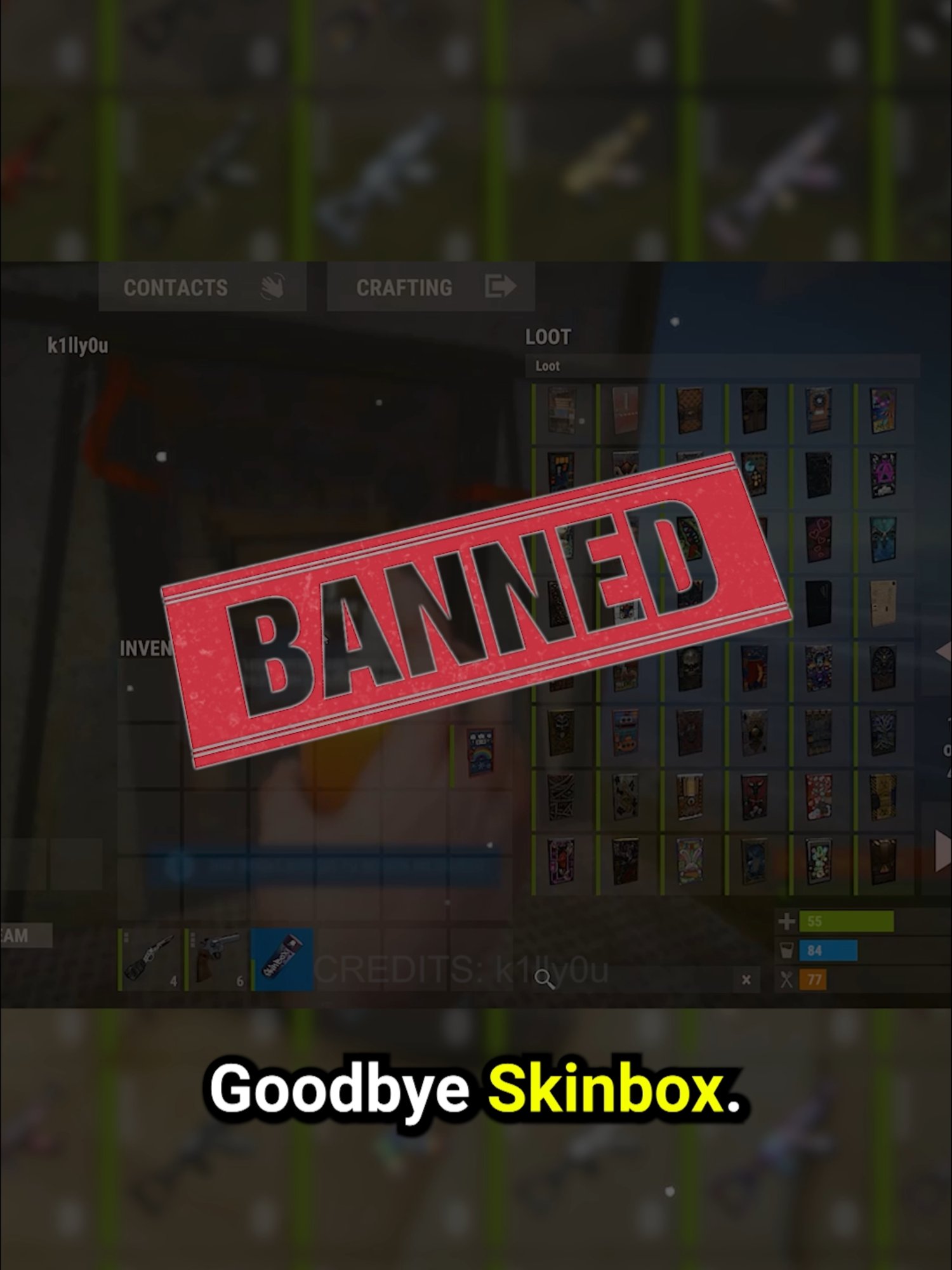 Skinbox in Rust has been BANNED 😲 #rust #rustnews #rustoria #facepunch #rustupdate #rusttips #rustdrops #rustskins #rusttwitchdrops