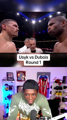Usyk and Dubois both take the centre of the ring not holding back in round 1 @DAZNBoxing 