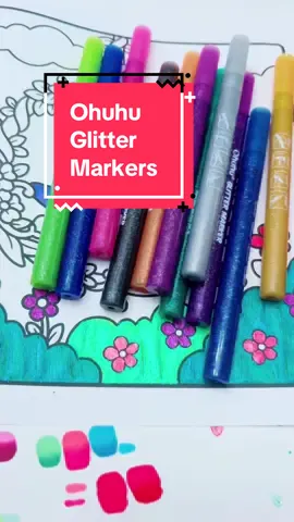Like what?! #glittermarkers #ohuhumarkers #diycrafts #coloring #glitter 