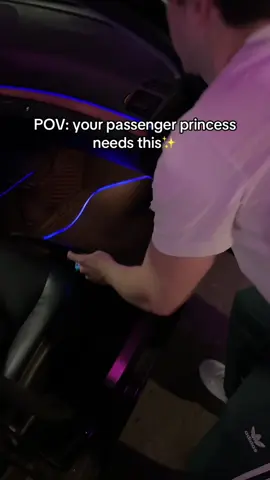 Tag your passenger princess🤩 #fyp #car #led #myledmats #passengerprincess 