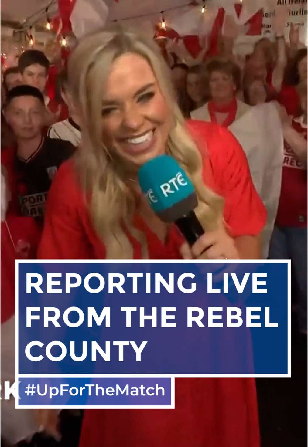 Anna is the midst of all the madness in Cork! 🔴 #UpForTheMatch 