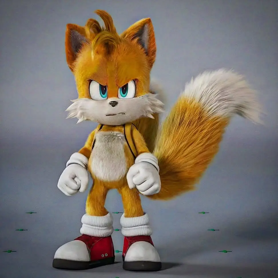 I came up with something new about an existing Tails render. So, I changed his facial expression by cropping another picture of him and merging it to the actual image. After that, I attempted to do the same for Movie Nine. Now, we have angry Movie Nine! 🔥 #foryou #foryoupage #tails #tailsnine #ninethefox #sonicprime #sonictails 