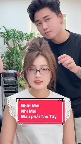 Nhất Mai, Nhì Mái + Màu phải Tây 😍 Chiếc mái Xinh kèm một chút màu Tây Tây. #130nguyenvantuyet #lee #Minco #dongda #camonkhachyeu #xhtiktok #mautocdep #nhuomtoc #olaplex #goldwell #maiphap #songloihanquoc 