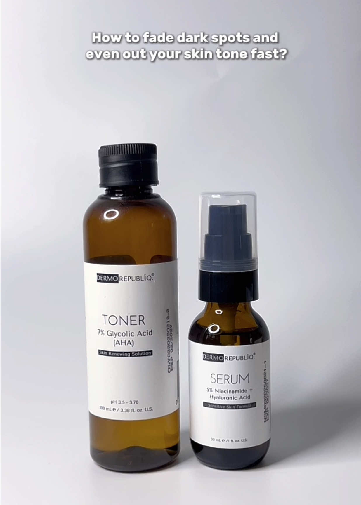 Exfoliate. Brighten. Hydrate. This duo does it all.✨ #dermorepubliq #dermorepubliqtoner #dermorepubliqglycolicacid #dermorepubliqniacinamideserum #niacinamideserum #glycolicacid #evenoutskintone #darkspotserum #darkspots #hyperpigmentation #darkareas #darkunderarms #skincare #skincaretok #skincarerecommendations #fyyppppp 