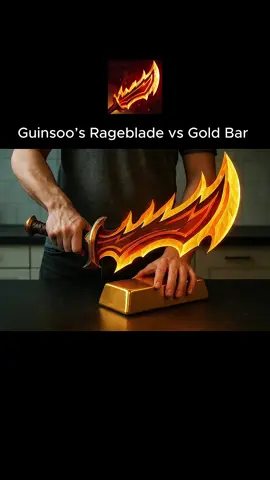 Guinsoo’s Rageblade vs Gold Bar 🔥 #asmr #asmrsounds #leagueoflegends #eeuu 