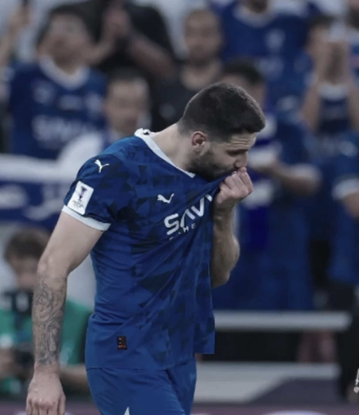 Are you gonna leave me now?😞 #mitrovic #alhilal #aleksandarmitrovic #hfc #الهلال #football 