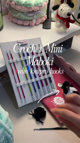 Crochet mini Maboki made with @KnitPro zing hooks! #crochetersoftiktok #kpopdemonhunters #kdh #kpopdemonhuntersbird 