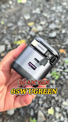 Bộ sạc Ugreen sử dụng công nghệ GaN, tích hợp dây sạc cổng Type C, kèm thêm 2 cổng riêng biệt, sạc nhanh ít nóng, tiện dụng #ugreen #cusacnhanh #shoputni #salegiuathang #muataitiktok 