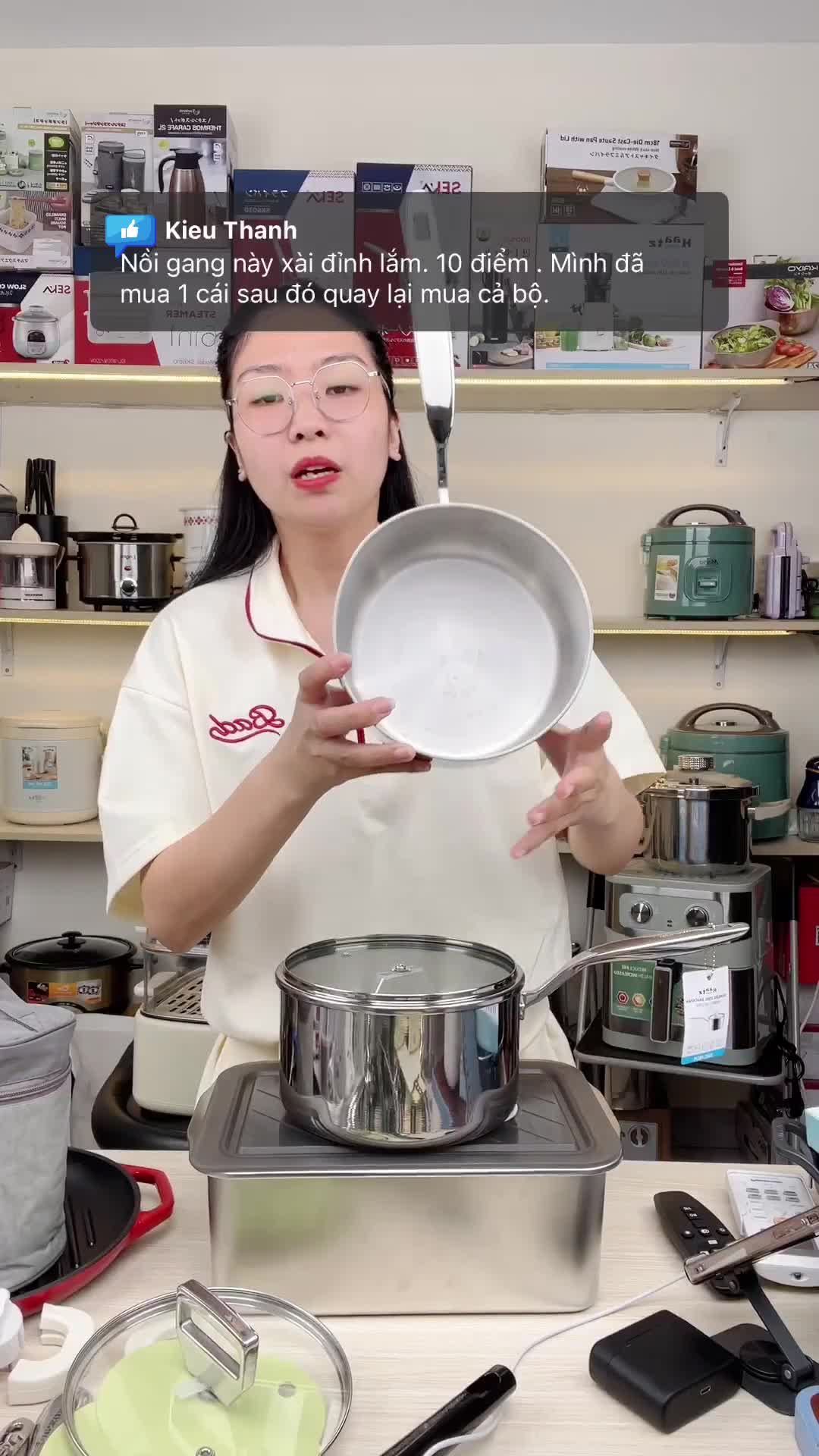 Chống dính, nấu ăn nhanh, sạch và bền bỉ #quanhinox #quanhinoxHAATZ #quanhinoxchongdinh #quanhinoxchinhhang #chaodanang #haatz #dogiadung 