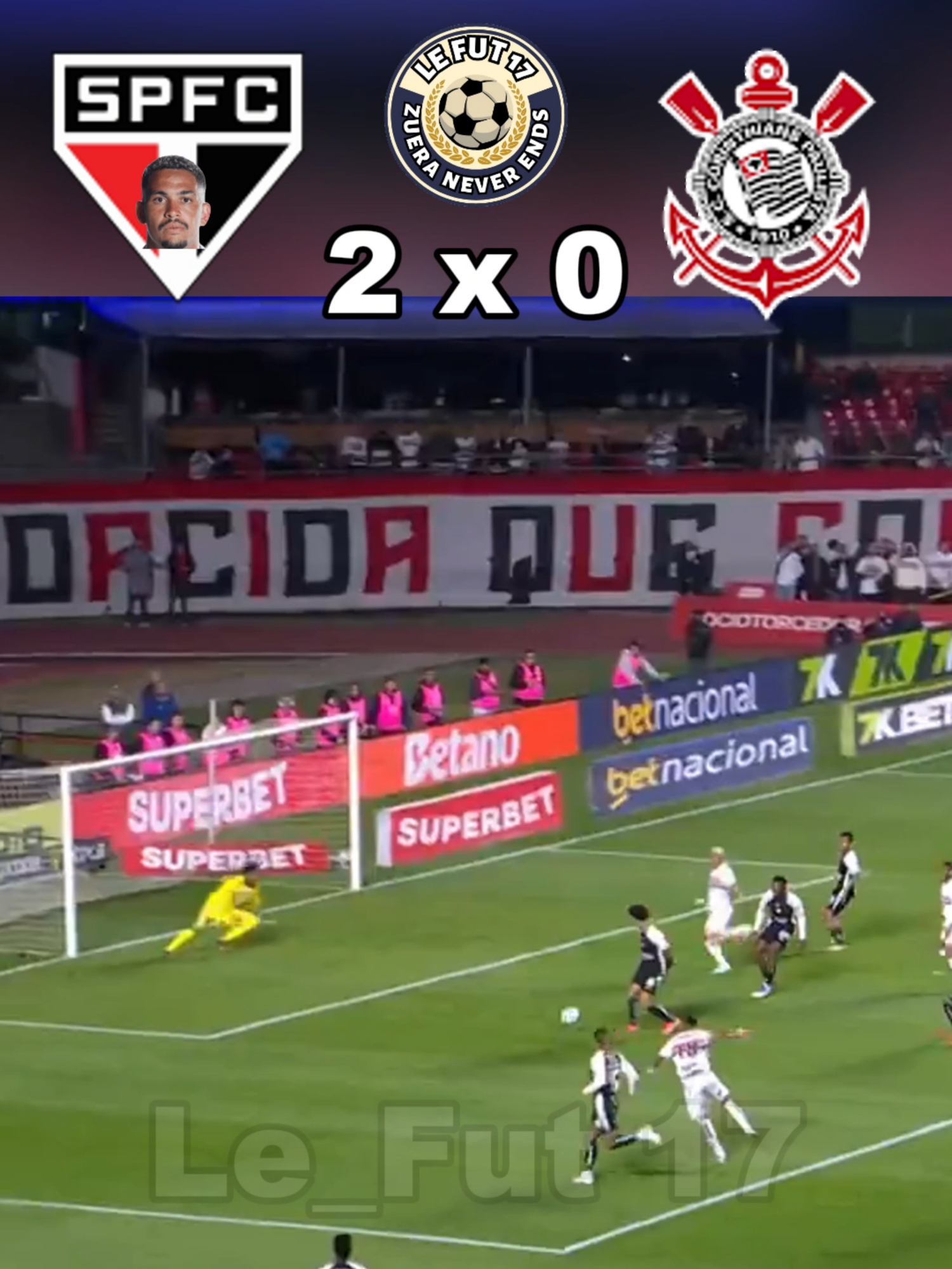 sao paulo x corinthians #futebol #saopaulo #saopaulofc #saopaulofutebolclube #brasileirao #corinthians #timao #gavioesdafiel #bandodeloucos #fut #futbol⚽️ #futeboldazueira #videoviral