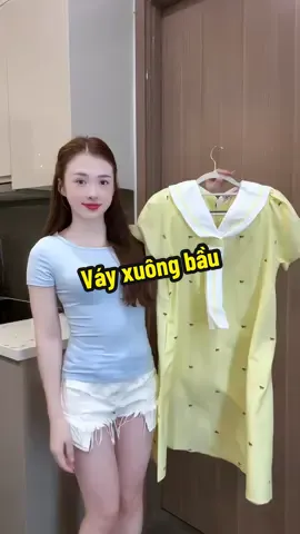 Váy xuông bầu chất mát lém các mom nhaaa #mebim #landaulamvo 